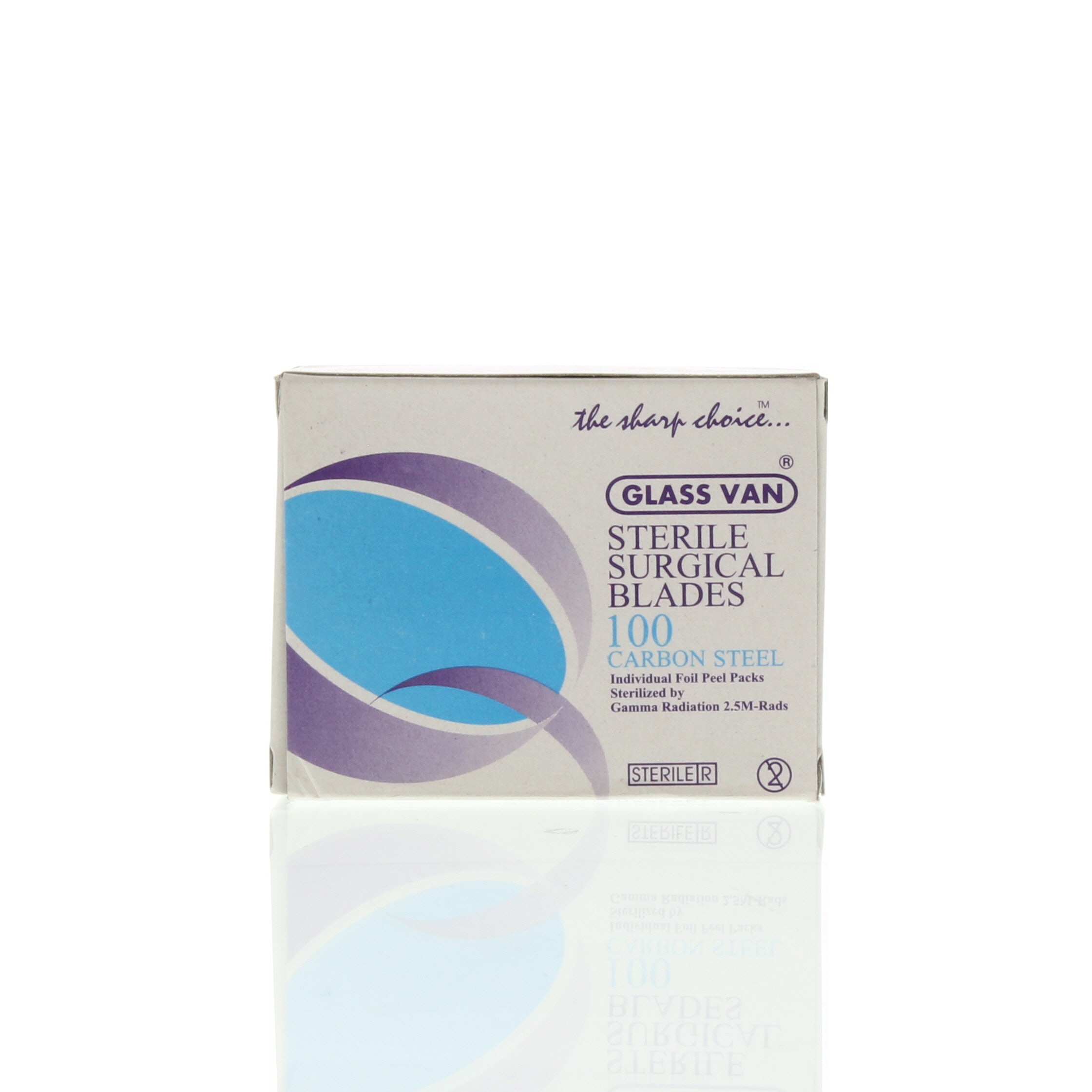 GlassVan® Surgical Blade (Sterile) - Carbon Steel - #15 - Box/100